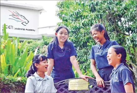  ?? THE STRAITS TIMES ?? The Liger Leadership Academy selects a handful out of thousands of young applicants every three years and gives them a full scholarshi­p for a six-year high school education focused on solving real-world problems.