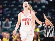  ?? Justin Casterline / Getty Images ?? Ohio State’s Dorka Juhasz, an All-Big Ten forward, announced on Monday she’s transferri­ng to UConn.