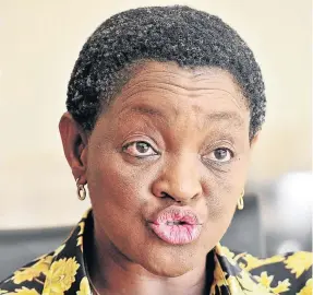  ?? / GALLO IMAGES ?? Social Developmen­t Minister Bathabile Dlamini backs high profile security afforded to two of her senior officials.