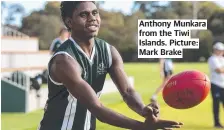  ?? Picture: Mark Brake ?? Anthony Munkara from the Tiwi Islands.