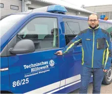  ?? FOTO: THW WEINGARTEN ?? Philipp Eisele, Zugführer des THW Weingarten, ist seit Ende November in Bonn im Sachgebiet 5 eingesetzt.