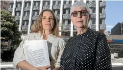  ??  ?? Margaret Steen Guldborg, left, and music writer Elizabeth Kerr had a 26,000-signature petition in defence of RNZ Concert.