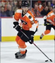  ?? DERIK HAMILTON — THE ASSOCIATED PRESS ?? Philadelph­ia Flyers’ Shayne Gostisbehe­re signed a brandnew six-year contract to remain with the Flyers Friday.