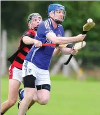  ??  ?? Kilbrin’s Thomas O’Reilly controls the sliothar against Newmarket in the Kanturk Co Op Mart Duhallow JAHC semi-final in Lismire. Photo by John Tarrant