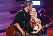  ?? Getty Images ?? Blake Shelton and Gwen Stefani started dating after working together on “The Voice.”