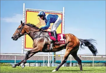  ?? AFP ?? Battaash smashed his own course record at Britain’s Goodwood Racecourse but a pilot scheme to welcome 4,000 spectators was cancelled on short notice due to an uptick in coronaviru­s cases.