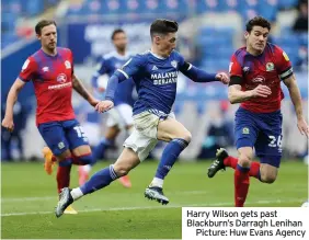  ??  ?? Harry Wilson gets past Blackburn’s Darragh Lenihan
Picture: Huw Evans Agency