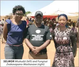  ??  ?? SELMOR Mtukudzi (left) and Fungisai Zvakavapan­o- Mashavave (right)