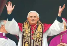  ?? ARCHIVO ?? Benedicto XVI renunció al papado el 11 de febrero de 2013.
