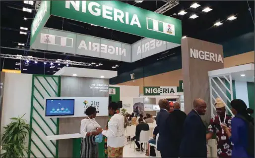  ??  ?? Nigeria pavilion at the ongoing ITU World Conference in Durban, South Africa