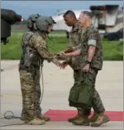  ?? THE ASSOCIATED PRESS ?? Pictured are Joint Chiefs Chairman Gen. Joseph Dunford, right, and United States Forces Korea Commander Gen. Vincent Brooks.