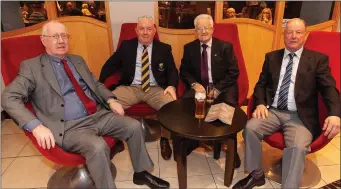  ??  ?? Jim Murphy, William Byrne, Joe McElheron and John Kelly at the Garden County GAA Sports Start Awards.