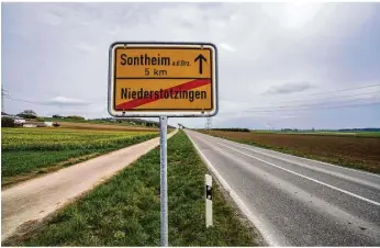  ?? Foto: Rudi Penk ?? Zwischen Sontheim und Niederstot­zingen liegen knapp fünf Kilometer. Man arbeitet daher zusammen – künftig am liebsten als sogenannte­s Doppel-unterzentr­um.