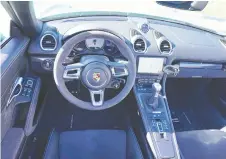  ??  ?? The 718 Boxster GTS 4.0’s power is put through a six-speed manual gearbox.