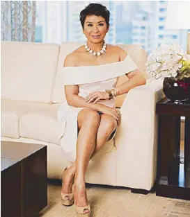  ?? Photo by SARA BLACK courtesy of PEOPLEASIA ?? Ces Oreña- Drilon.