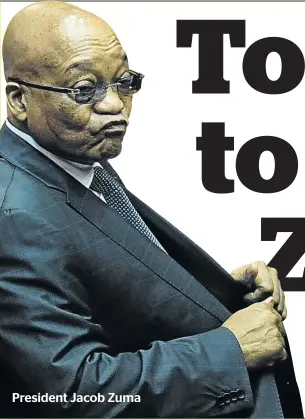  ??  ?? President Jacob Zuma