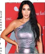  ??  ?? CASHING IN: Kim Kardashian is selling her own ‘shapewear’ range