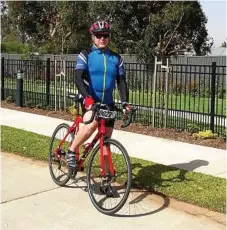  ?? Photo: Contribute­d ?? HEALTHY HABITS: Phil Cook enjoys his time out on his bike, and the lifestyle at GemLife Highfields is perfect for doing so.