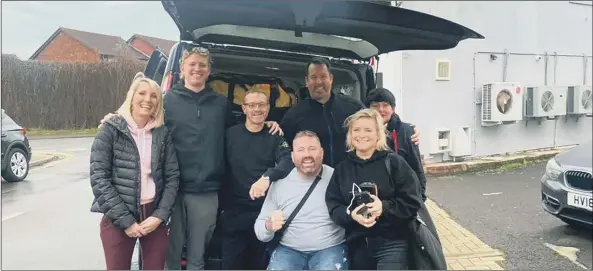  ?? ?? EMOTIONAL ROLLERCOAS­TER Ex-serviceman Knox White and team set off for their summit of Mount Kilimanjar­o in aid of The Amelia Mae Foundation