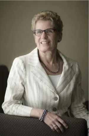  ?? LUCAS OLENIUK/TORONTO STAR ?? Ontario Liberal Leader Kathleen Wynne says she understand­s why people are angry about the cancelled gas plants, but vows nothing similar will happen on her watch if she is elected premier.