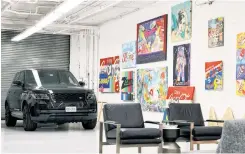  ??  ?? Anavim’s garage now doubles as a brightly lit exhibition space and studio.