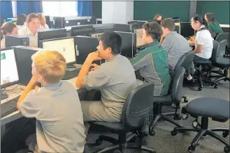  ?? PHOTO: SUPPLIED ?? KATIKATI College students are taking advantage of computers that were donated to the school.