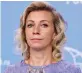  ??  ?? Maria Zakharova