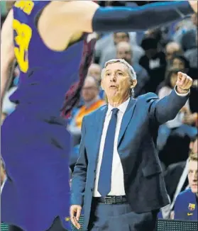  ?? FOTO: SIRVENT ?? Svetislav Pesic, entrenador del Barça Lassa