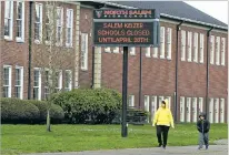  ?? ASSOCIATED PRESS FILE PHOTO ?? A closed North Salem High School in Salem, Ore., in March. A new study says the school closures in spring likely saved tens of thousands of lives from COVID-19.