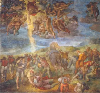  ??  ?? Michelange­lo: The Conversion of Paul, circa 1542–1545; in the Cappella Paolina, Vatican City
