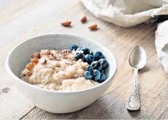  ??  ?? Grain of truth: porridge can have an unwanted side-effect