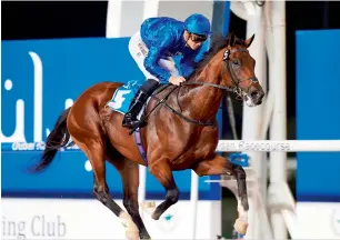  ?? Supplied photo ?? Thunder snow leads another strong UAE Derby challenge for Godolphin. —