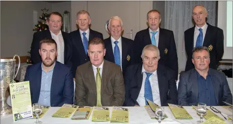  ??  ?? North Kerry Hurling Board held their special presentati­ons on Friday evening at Ballyroe Heights Hotel, Tralee. Front, l-r: Brendan O’Neill, Tim Murphy (Chairman KCB), Joe Walsh and Tim Moynihan (special guest). Back, l-r: Tim Weir, Paudie Dineen (Hurling Officer KCB), Tom Lawlor, Pat Dineen and Tom O’Connor (PRO NKHB)