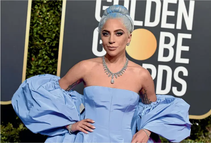  ?? PHOTOS: AP ?? Lady Gaga looked great with a bleached blue style at the Golden Globes. But it’s not an easy look to maintain.