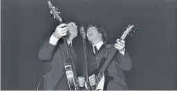  ?? Pictures: Dundee City Council. ?? Top: The fans. Above: Paul McCartney and John Lennon.