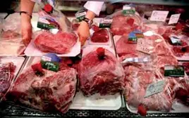  ??  ?? The National Health Service (NHS) of Britain recommends adults to keep their daily intake of red meat between 70g-90g. (Reuters)