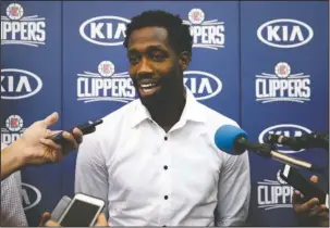  ?? The Associated Press ?? GOING WEST: Former University of Arkansas player Patrick Beverley goes to the Los Angeles Clippers in a deal that sent Chris Paul to the Houston Rockets.