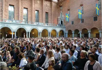  ?? Bild: Lars Pedersen ?? Nya svenskar får sitt medborgars­kap på nationalda­gen.