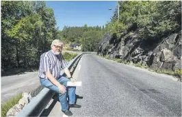  ??  ?? TERMOLUX-SVINGEN: Jan Terje Olsen tar sjansen på å sette autovernet i et stille øyeblikk.