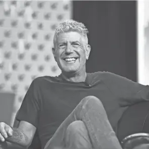  ?? RICH FURY/INVISION/AP FILE ?? In a new film, the late Anthony Bourdain says words he never spoke in life. The director says he had permission to doctor the dialogue using voice-cloning software, but critics are pointing to ethical concerns.