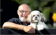  ?? ANDY JACKSON ?? Hearing Dogs New Zealand trainer Terry Darby, with Shih Tzu Edison, says there’s no bad dogs just bad owners. (file photo).
