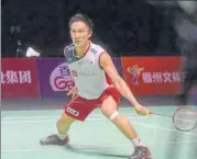  ?? AFP ?? Kento Momota overcame Taiwan's Chou Tienchen after a fierce 66minute battle in the China Open final on Sunday.