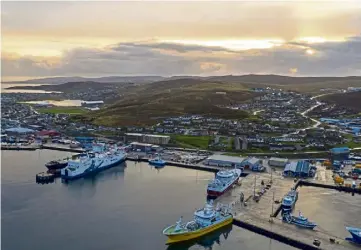  ?? ?? LIFELINES: Northlink Ferries in Lerwick Harbour are to have their fares fixed.