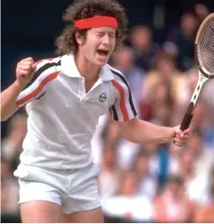  ??  ?? Throwing a tantrum: John McEnroe at Wimbledon 1980