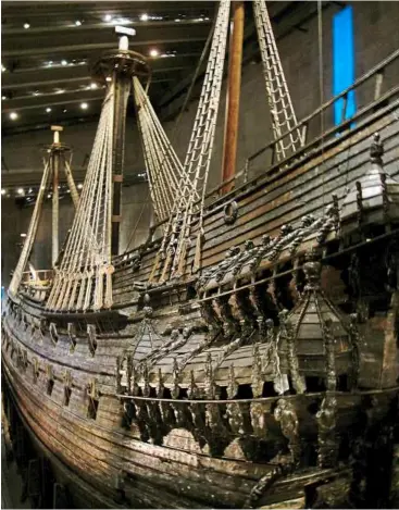 ??  ?? Seaworthy: King Gustav adolf’s mighty ship, the Vasa.
