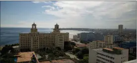  ?? ASSOCIATED PRESS FILE PHOTO ?? The Hotel Nacional stands devoid of tourists during the new coronaviru­s pandemic in Havana, Cuba.