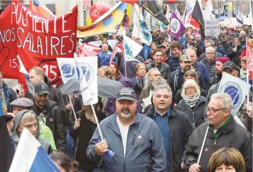  ?? ANNIK MH DE CARUFEL LE DEVOIR ?? Le Canada s’engage à promouvoir le droit à la libre négociatio­n et à protéger les travailleu­rs contre la discrimina­tion syndicale.