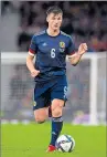  ?? ?? Kieran Tierney in action for Scotland