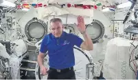  ?? NASA ?? Astronaut David Saint-Jacques says he is slowly getting used to life in space and has begun to “dabble” in Earth photograph­y.