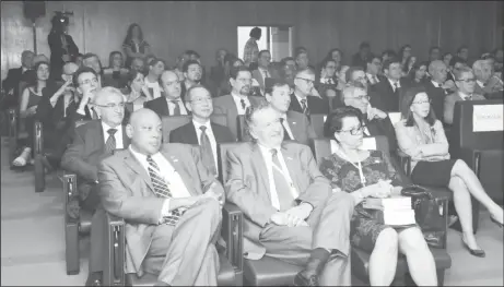  ?? (Ministry of the Presidency photo) ?? A section of the gathering at the Paulo Nogueira Batista Auditorium in Brazil.